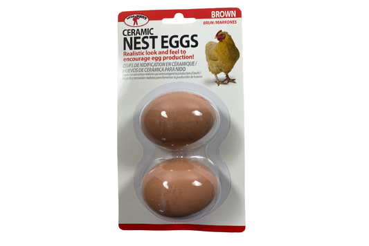 Brown Ceramic Nest Eggs