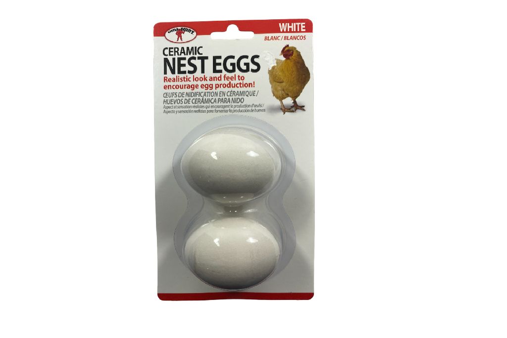 White Ceramic Nest Eggs