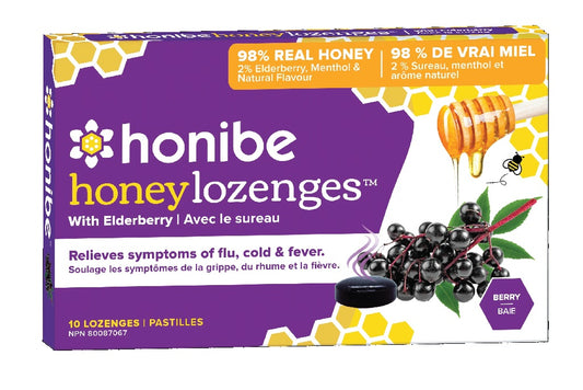 Honibe Honey Lozenges - Elderberry