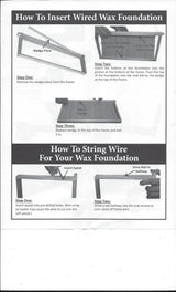 Medium Wedge & Groove Frames for Wax Foundation