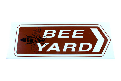 Bee Yard Sign - Burgundy