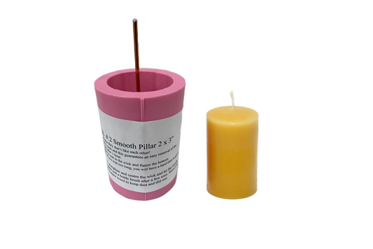 2.5" x 3" Smooth Pillar Candle Mold