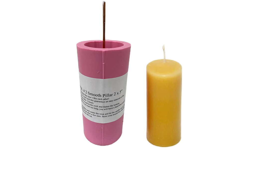 2" x 5" Smooth Pillar Candle Mold