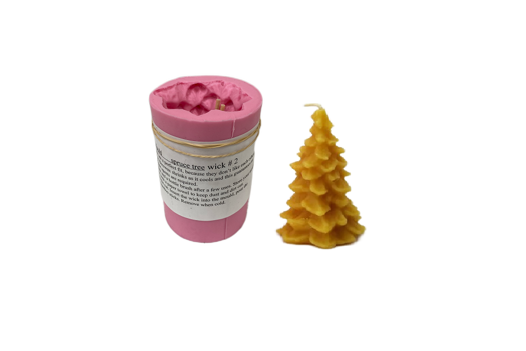 2.25" x 4" Spruce Tree Candle Mold